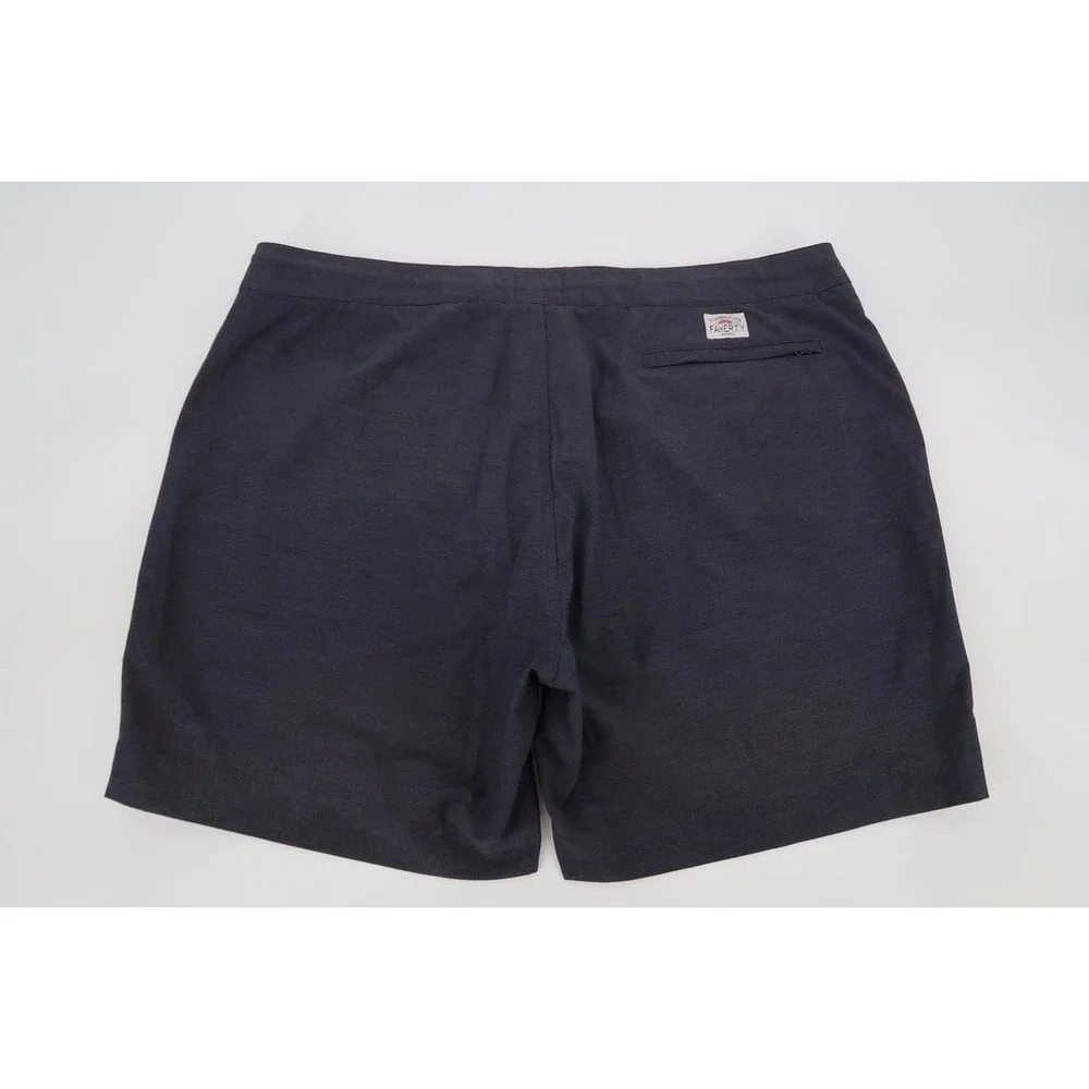 Faherty Belt Loop All Day Shorts Mens 38 Charcoal Hybrid Performance Stretch